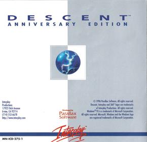 Descent: Anniversary Edition - Box - Back Image
