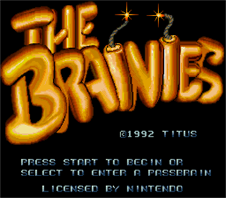 The Brainies - Screenshot - Game Title Image