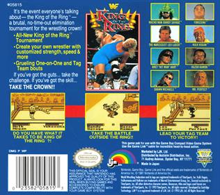 WWF King of the Ring - Box - Back Image