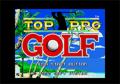 Top Pro Golf - Screenshot - Game Title Image