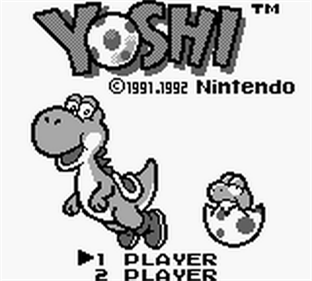 Yoshi - Screenshot - Game Select Image