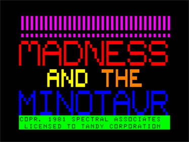 Madness & the Minotaur - Screenshot - Game Title Image