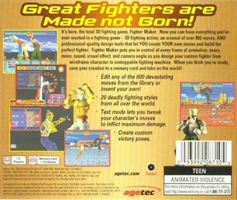 Fighter Maker - Box - Back Image