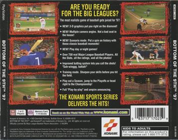 Bottom of the 9th '97 - Box - Back Image