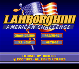 Lamborghini: American Challenge - Screenshot - Game Title Image