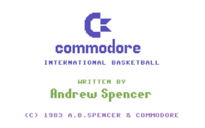 International Basketball - Screenshot - Game Title Image