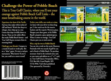 True Golf Classics: Pebble Beach Golf Links - Box - Back Image