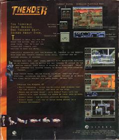 Thexder for Windows 95 - Box - Back Image