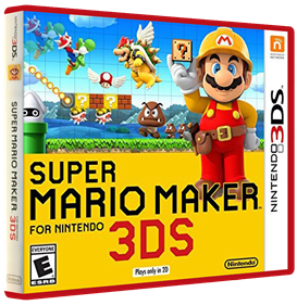 Super Mario Maker for Nintendo 3DS - Box - 3D Image