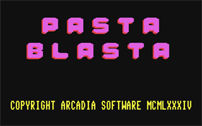 Pasta Wars: Pasta Blasta - Screenshot - Game Title Image