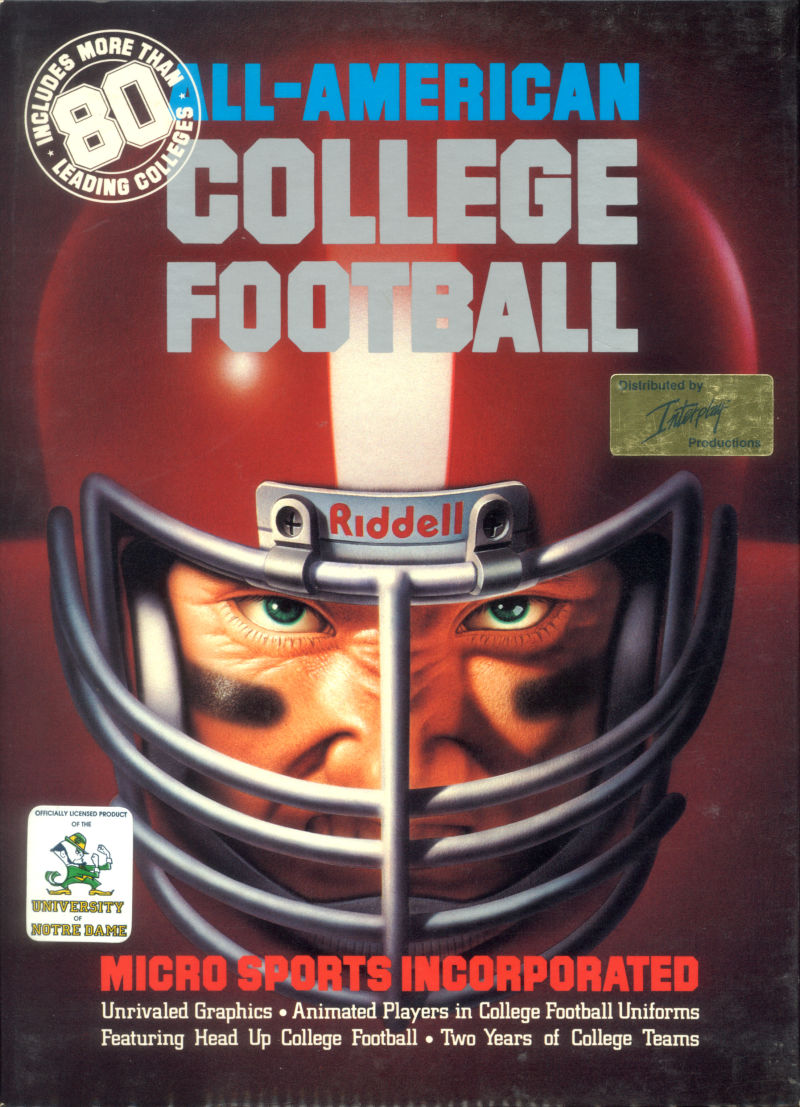 AllAmerican College Football Images LaunchBox Games Database