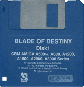 Realms of Arkania: Blade of Destiny - Disc Image