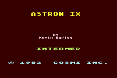 Astron IX - Screenshot - Game Title Image