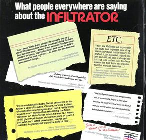 Infiltrator - Advertisement Flyer - Back