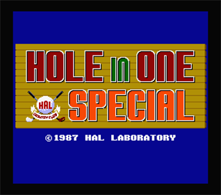 Hole in One Special - Screenshot - Game Title Image