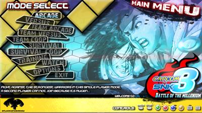 Capcom vs. SNK 3: Battle of the Millennium - Screenshot - Game Select Image