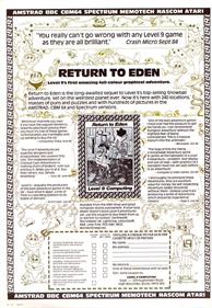 Return to Eden - Advertisement Flyer - Front Image