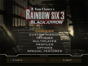 Tom Clancy's Rainbow Six 3: Black Arrow - Screenshot - Game Select Image
