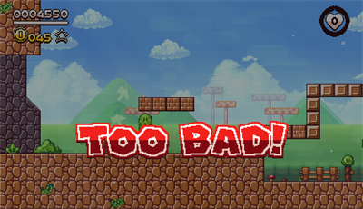Super Mario Bros Flashback - Screenshot - Game Over Image