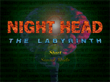 Night Head: The Labyrinth - Screenshot - Game Title Image