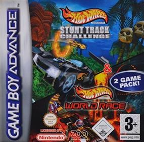 2 Game Pack: Hot Wheels: Stunt Track Challenge / Hot Wheels: World Race - Box - Front Image