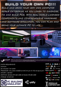 PC Building Simulator - Fanart - Box - Back Image