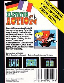 Elevator Action - Box - Back Image