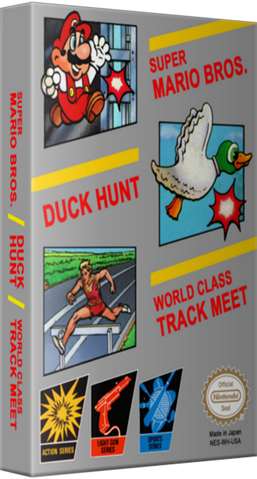 super mario bros duck hunt world class track meet rom box