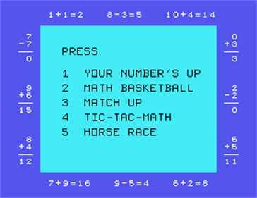 Computer Math Games II - Screenshot - Game Select Image