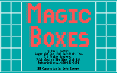 Magic Boxes - Screenshot - Game Title Image
