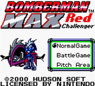 Bomberman Max: Red Challenger - Screenshot - Game Title Image
