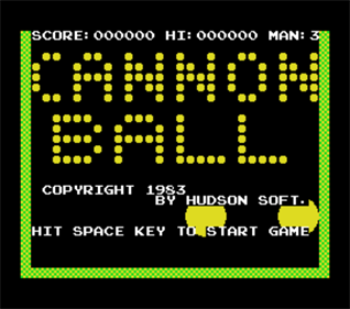 Cannon Ball - Screenshot - Game Title