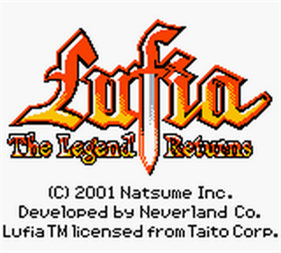 Lufia: The Legend Returns - Screenshot - Game Title Image