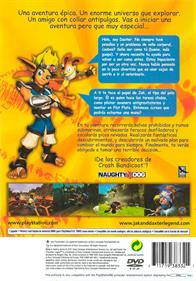 Jak and Daxter: The Precursor Legacy - Box - Back Image