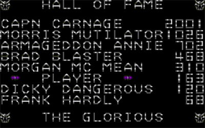 Cap'n Carnage - Screenshot - High Scores Image