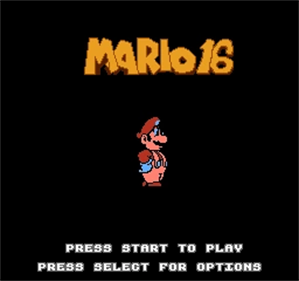 Mario 16 - Screenshot - Game Title Image