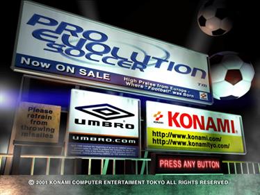 Pro Evolution Soccer - Screenshot - Game Title Image