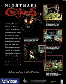 Nightmare Creatures - Box - Back Image