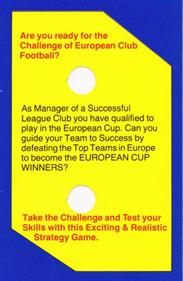 European II: The European Cup - Box - Back Image