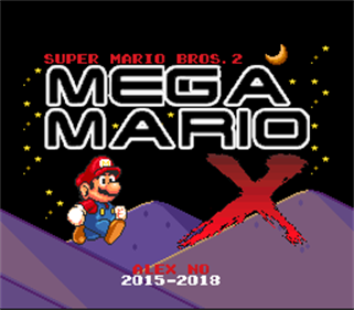 Super Mario Bros 2: Mega Mario X - Screenshot - Game Title Image