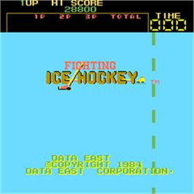 Fighting Ice Hockey - Screenshot - Game Title Image