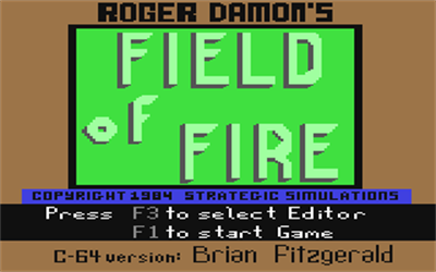 Field of Fire - Screenshot - Game Title Image