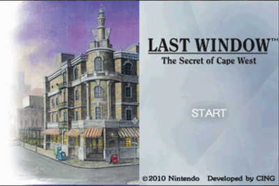 Last Window: The Secret of Cape West - Screenshot - Game Title Image