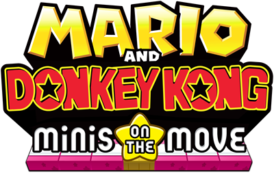 Mario and Donkey Kong: Minis on the Move - Clear Logo Image
