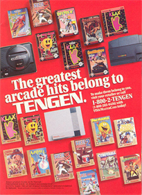 Ms. Pac-Man (Tengen) - Advertisement Flyer - Front Image