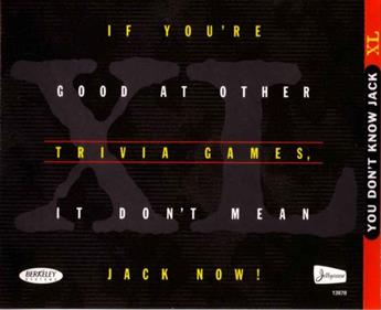 You Don't Know Jack XL: X-Tra Large - Box - Back Image