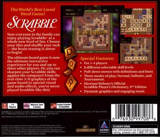 Scrabble: Crossword Game - Box - Back Image