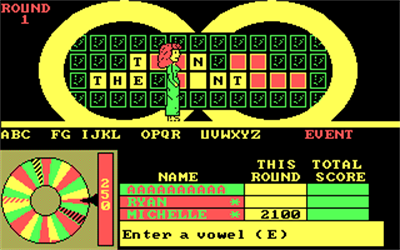 Wheel of Fortune (1987) - Screenshot - Gameplay Image