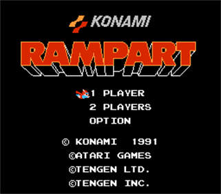 Rampart (Jaleco) - Screenshot - Game Title Image