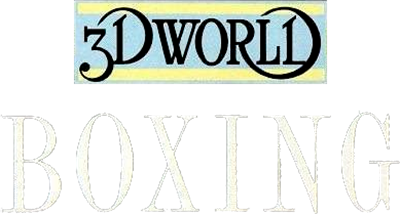 3D World Boxing - Clear Logo Image